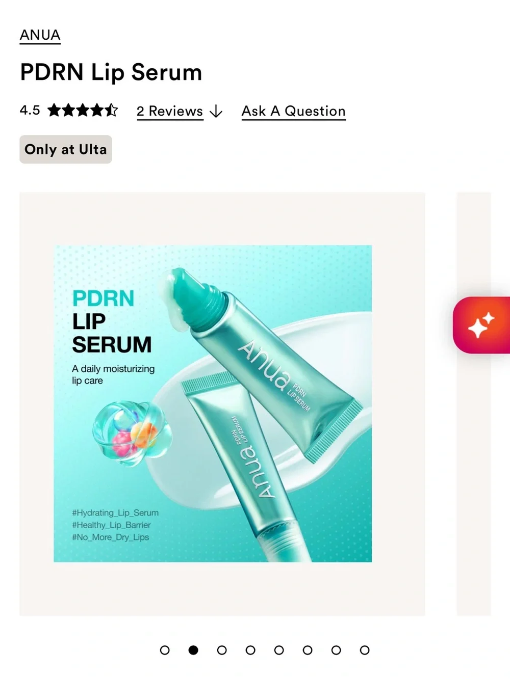 Anua PDRN Lip Serum - Teal Hydrating Lip Balm